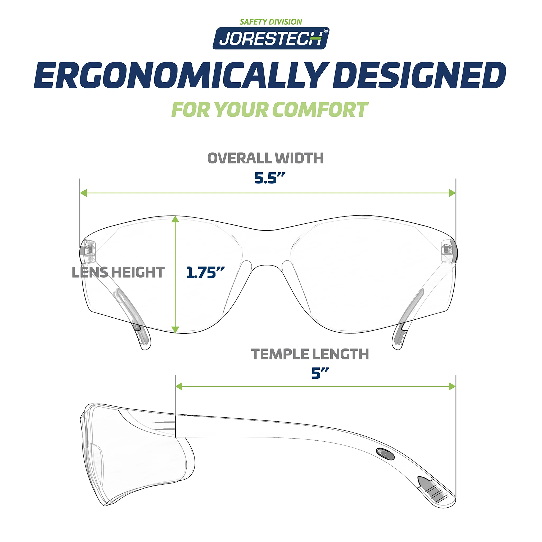 Wraparound Safety Glasses for High Impact Protection - Pack of 12 - Image 14